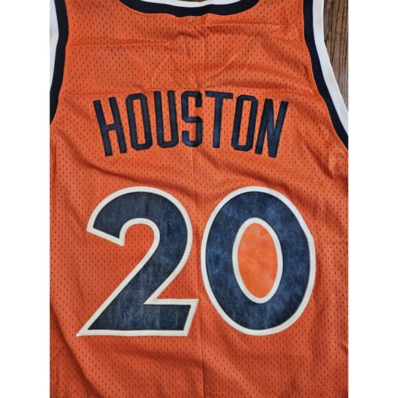 Vintage Allen Houston New York Knicks Orange Mens Sewn Jersey NIKE XXL Length +2 - Picture 10 of 12
